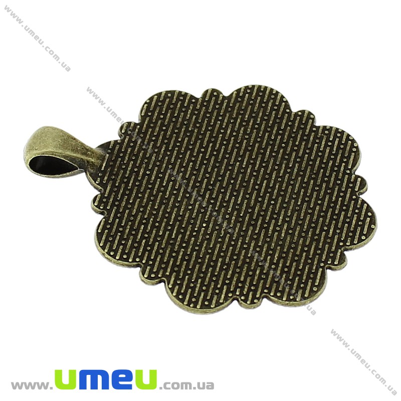 Основа кругла, 51х42 мм, 30 мм, Антична бронза (OSN-028218)