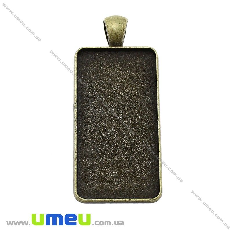 Основа прямокутна, 48х21 мм, 38х18 мм, Антична бронза (OSN-028223)