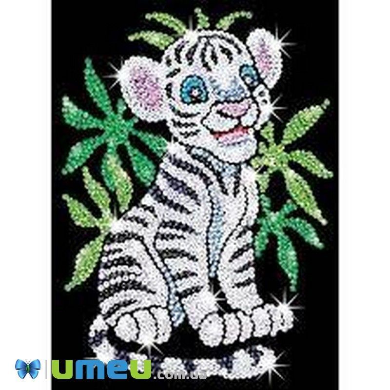 Набор для творчества Sequin Art RED Белый тигр Тоби (DIF-043441)