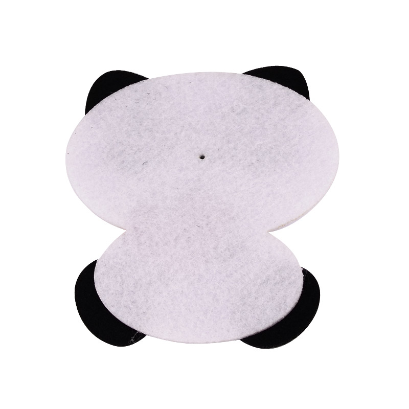 Декоративний виріб з фетру Пандочка з сердечком, 11х9 см (FLT-056552)