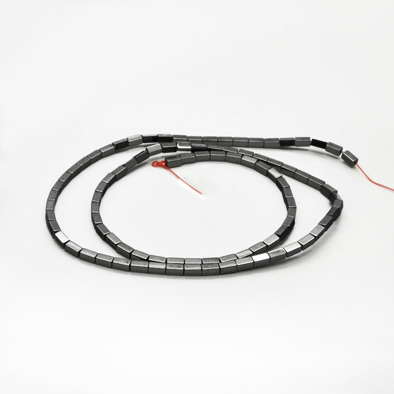 Намистини Гематит, Нат. кам., Прямокутник, 2,2 х4, 2 мм (BUS-054011)