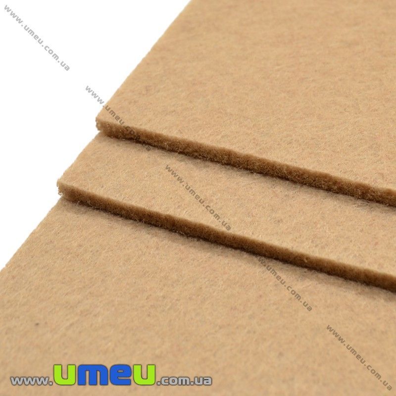 Фетр 3 мм, 30х30 см, 335 Бежевий (FLT-019377)