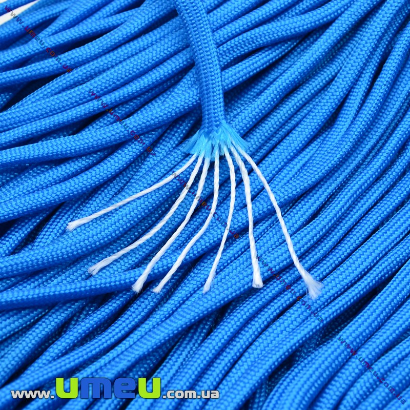 Шнур паракорд семіжільний 4 мм, Синій (LEN-024942)