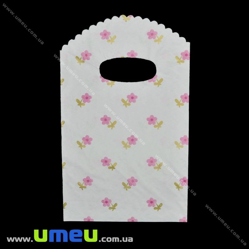 Подарунковий пакетик, 19х12 см, Білий (UPK-026250)