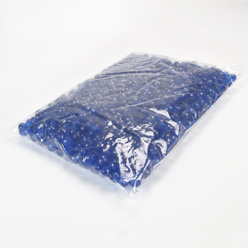 Намистини для сумок ОПТ, Акрилові, Круглі грановані, 9,5 мм, Сині (BUS-059774)