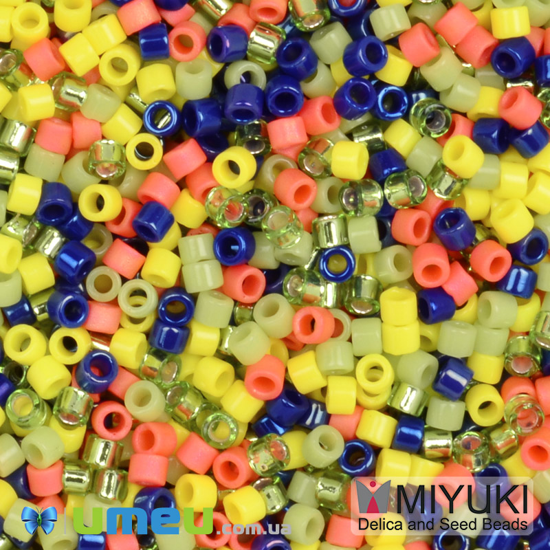 Бісер японський Miyuki Delica 11/0 DBmix69, Різнокольоровий (BIS-049701)