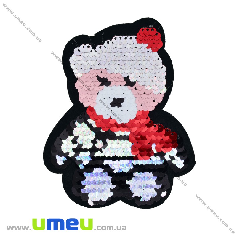 Термоаплікація двостороння Мишка, 11,5х9 см (APL-033578)