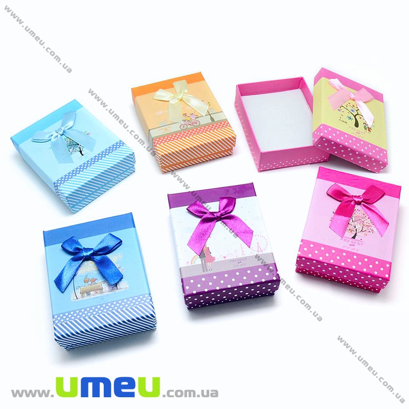 Подарочная коробочка Прямоугольная, 8х5х2,6 см, Синяя (UPK-035283)