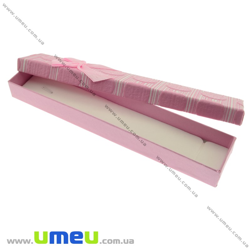 Подарункова коробочка Прямокутна, 21х4х2,5 см, Рожева (UPK-023203)
