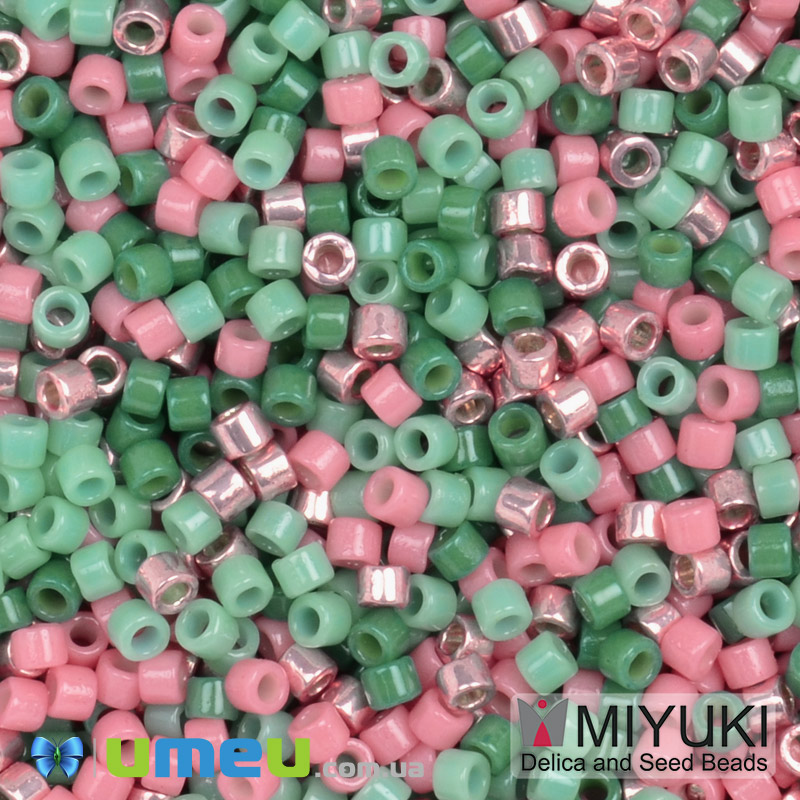 Бісер японський Miyuki Delica 11/0 DBmix121, Різнокольоровий (BIS-049708)
