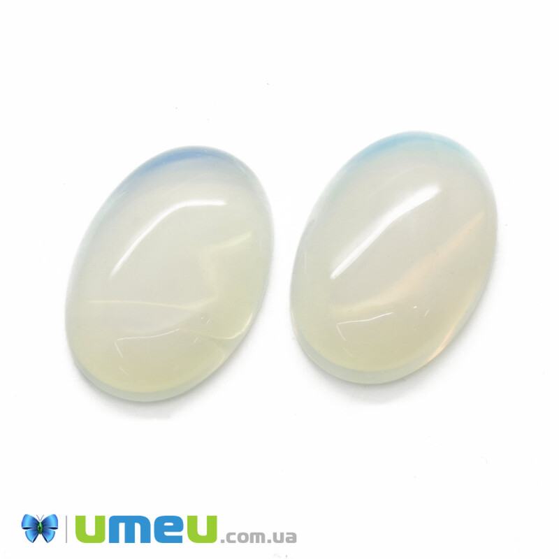 Кабошон нат. камінь Опаліт (Місячний камінь), Овал, 30х20 мм (KAB-043079)