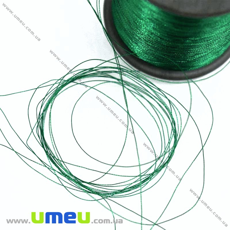 Нитки металізовані 0,1 мм, Зелена (KNT-028185)