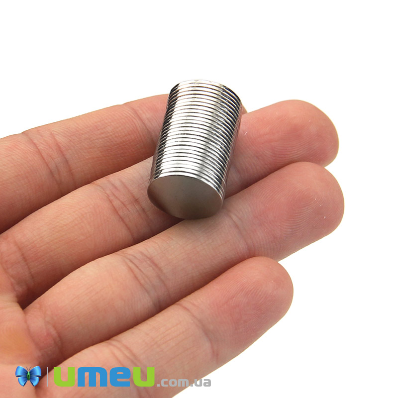 Магніт неодимовий для брошок Круглий, 15х1 мм (OSN-039336)