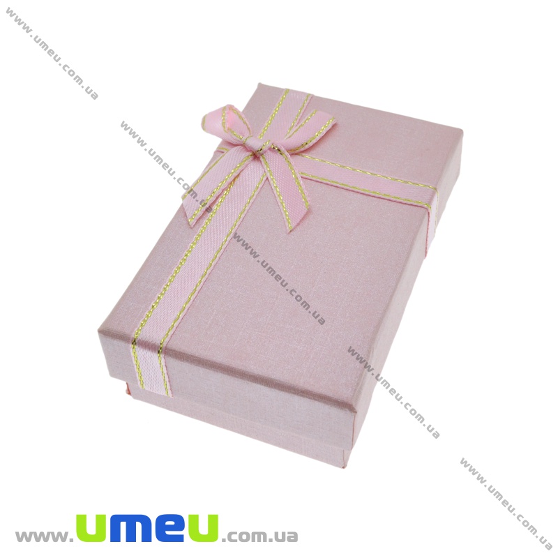 Подарункова коробочка Прямокутна, 8х5х2,8 см, Рожева (UPK-035785)
