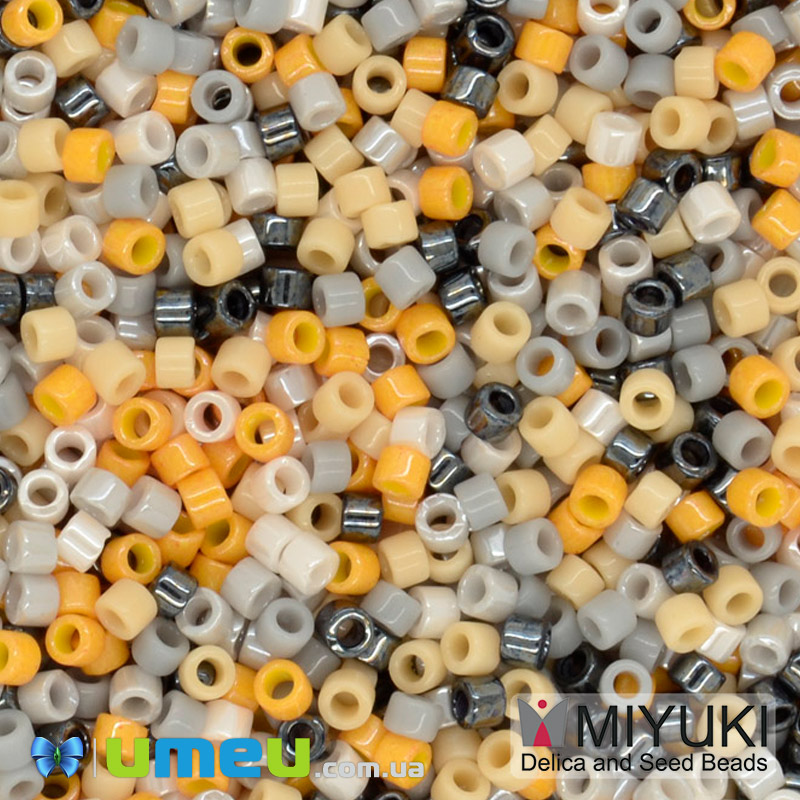 Бісер японський Miyuki Delica 11/0 DBmix37, Різнокольоровий (BIS-045227)