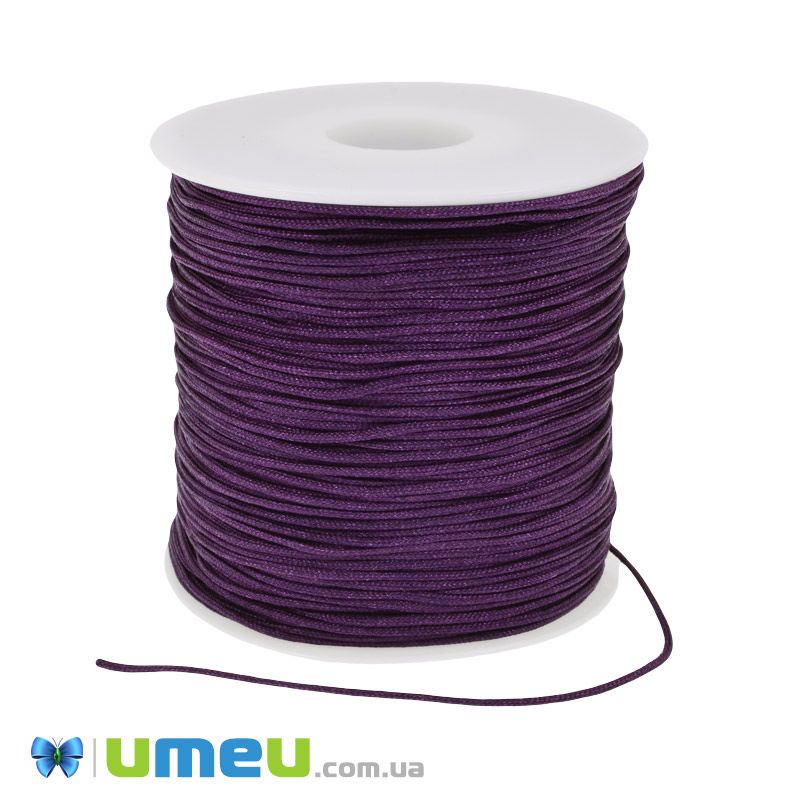Нейлоновий шнур (для браслетів Шамбала), 1,0 мм, Фіолетовий (LEN-047094)