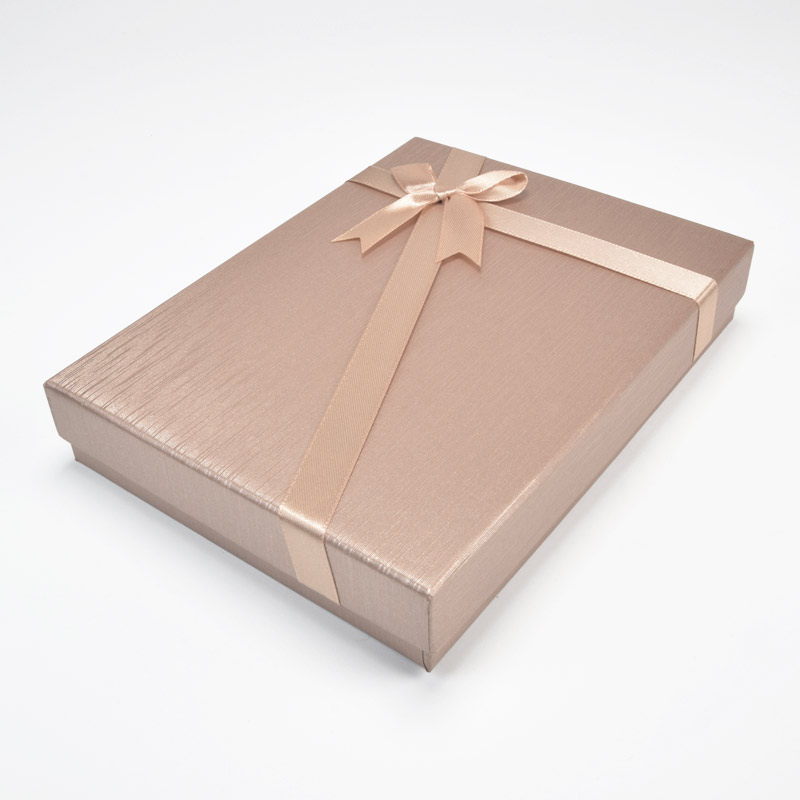 Подарункова коробочка Прямокутна, 16х12х3 см, Бежева (UPK-035947)