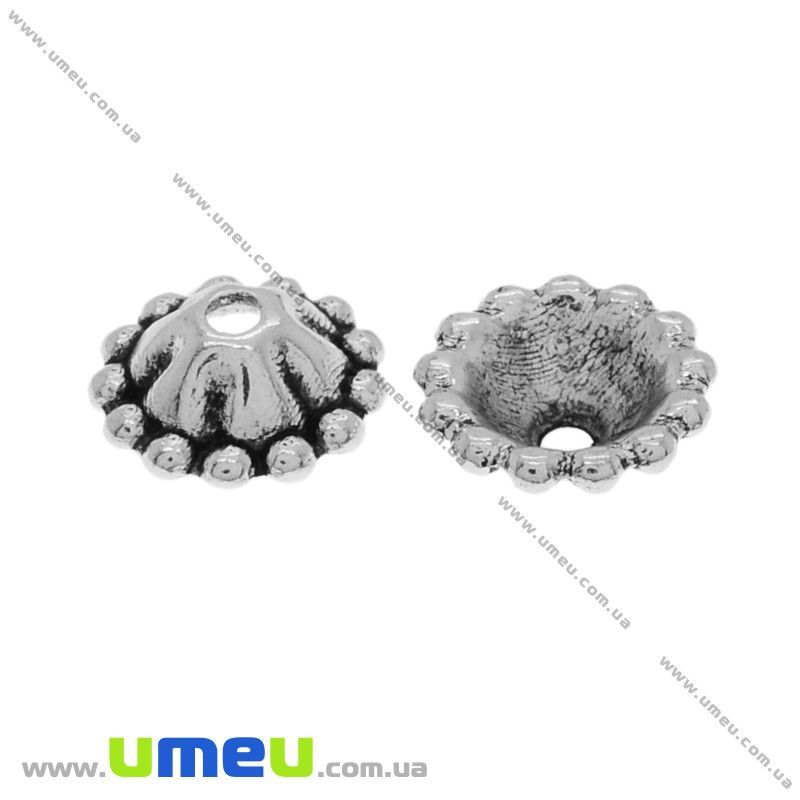 Обниматели, Античное серебро, 8х3 мм (OBN-028411)