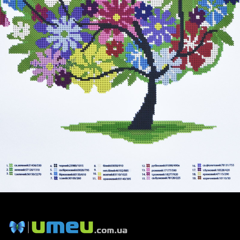 Схема для выш. бісером, Юма, Тюльпани, 34х29 см (UPK-048436)