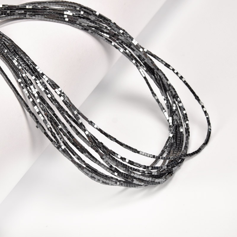 Намистини Гематит, Натур. камінь, Кубик, 1,2 мм (BUS-056118)