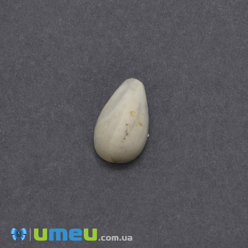 Кабошон нат. камінь Шайтанский переливт нешліфований, Крапля, 14х8 мм (KAB-033565)