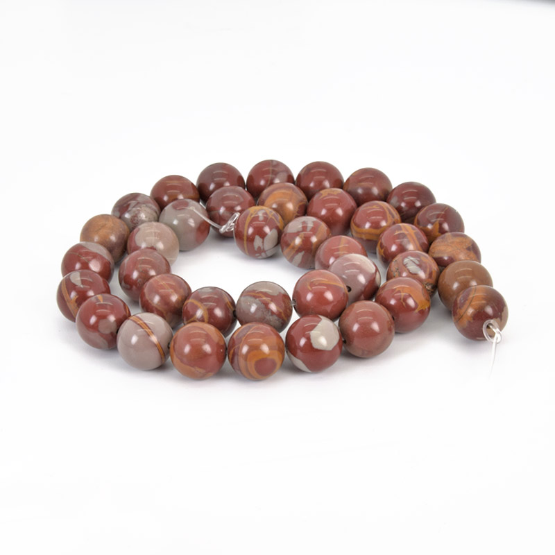 Намистини Яшма брекчієва, Натур. камінь, 10,5 мм, Круглі (BUS-058033)