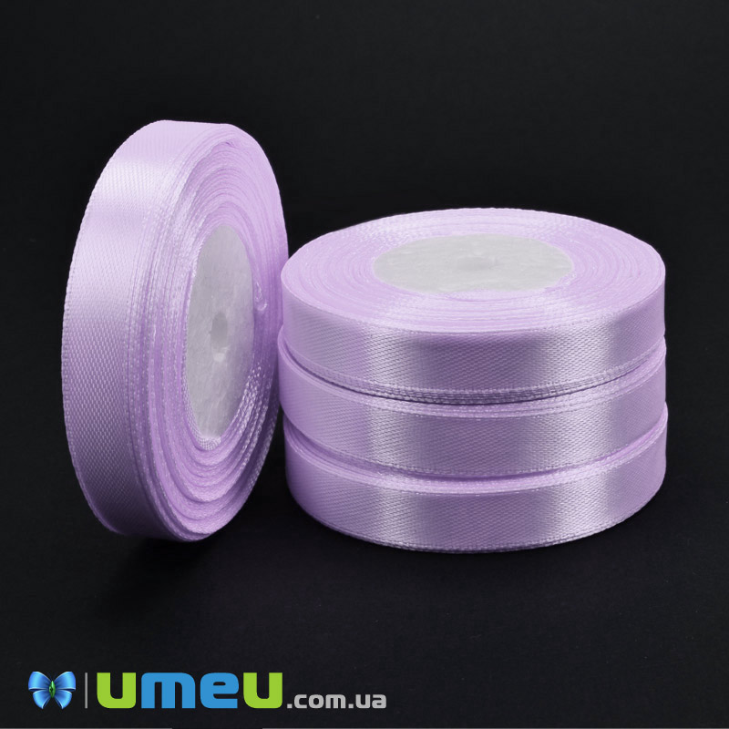 Атласна стрічка, 12 мм, Бузкова (LEN-051050)