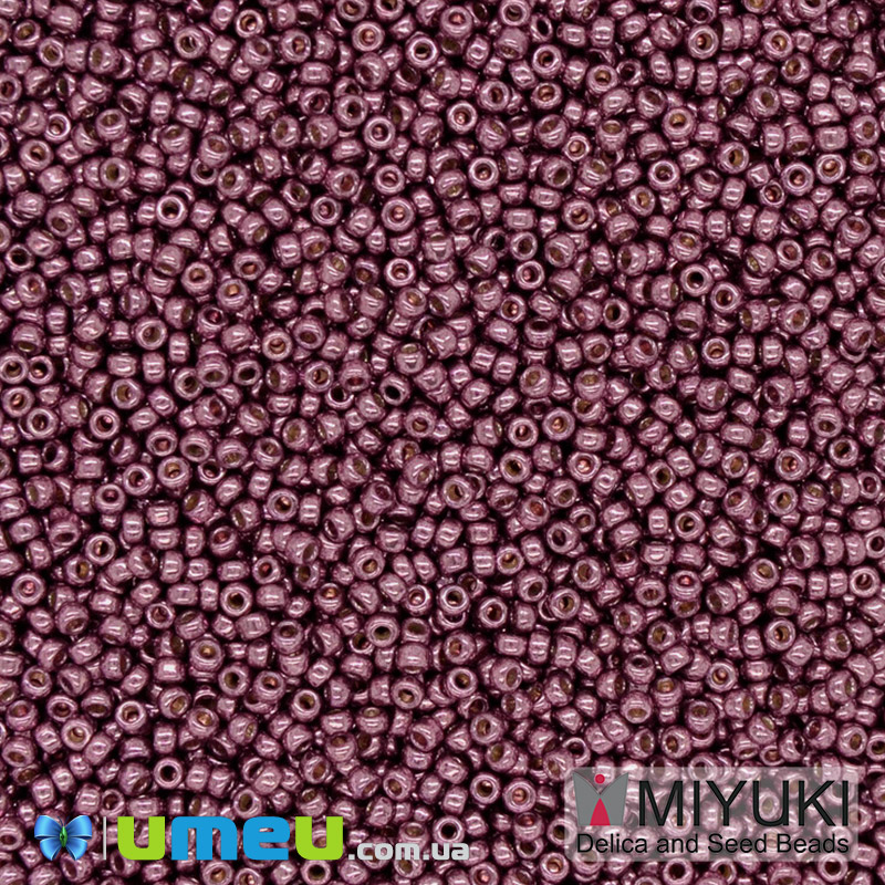 Бісер японський Miyuki круглий RR 11/0 №4220 Duracoat Galvanized, Фіолетовий (BIS-043336)