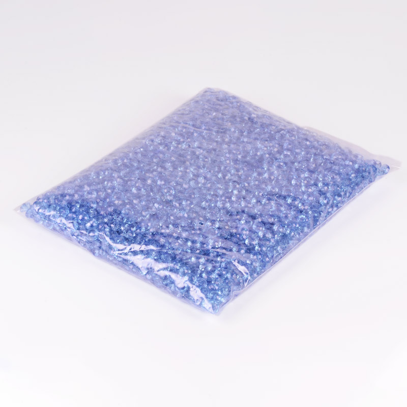 Бусины для сумок, Акриловые, Рондели, 8 мм, Синие светлые (BUS-056145)