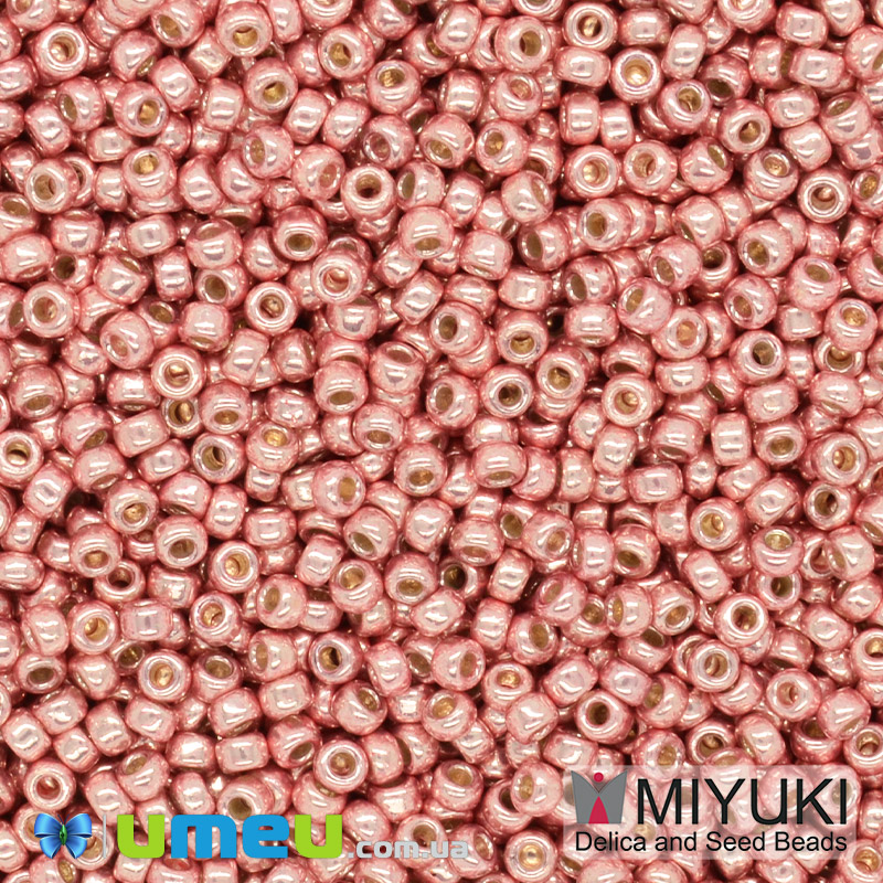 Бісер японський Miyuki круглий RR 11/0 №4209 Duracoat Galvanized, Рожевий (BIS-043334)