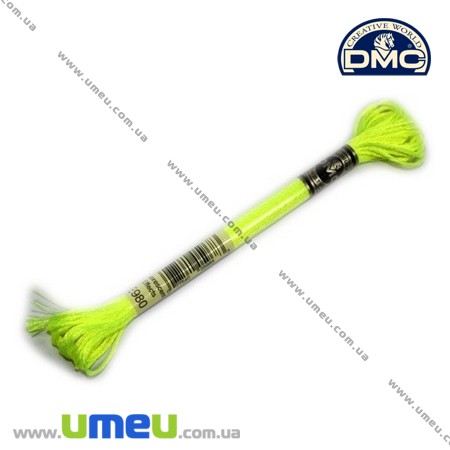 Муліне DMC Fluorescent E980, Неоновий жовтий, Флуоресцентний (DMC-006355)