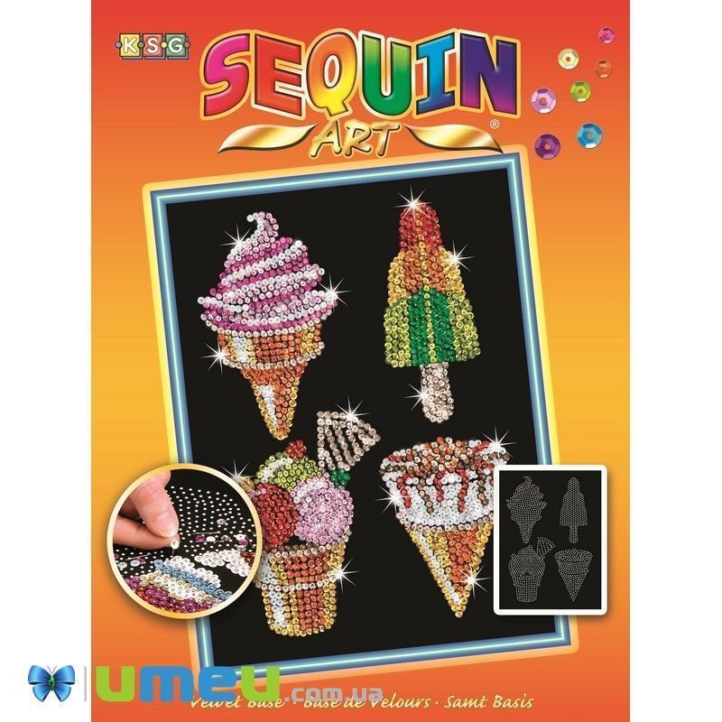 Набір для творчості Sequin Art ORANGE Морозиво (DIF-043470)