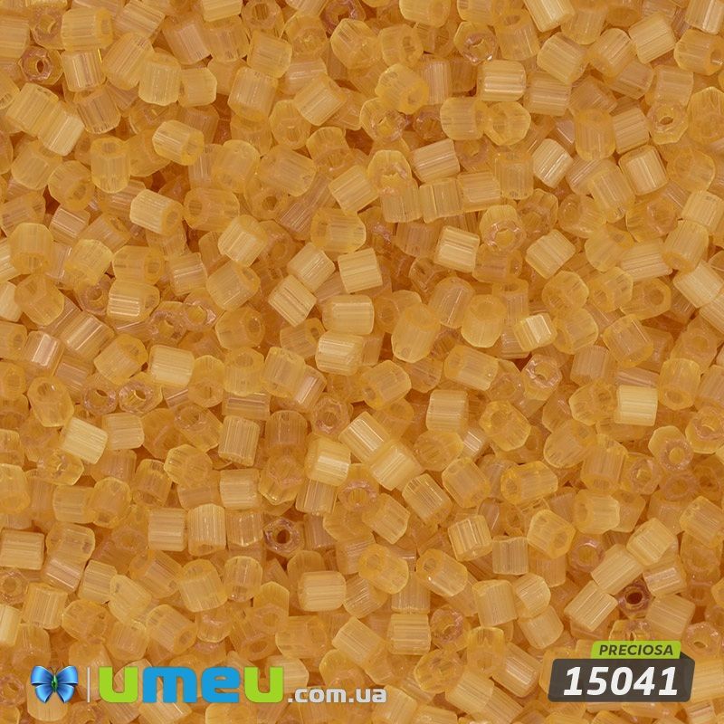 Бісер чеський Сатин 11/0, №15041, Бежевий світлий (BIS-043780)