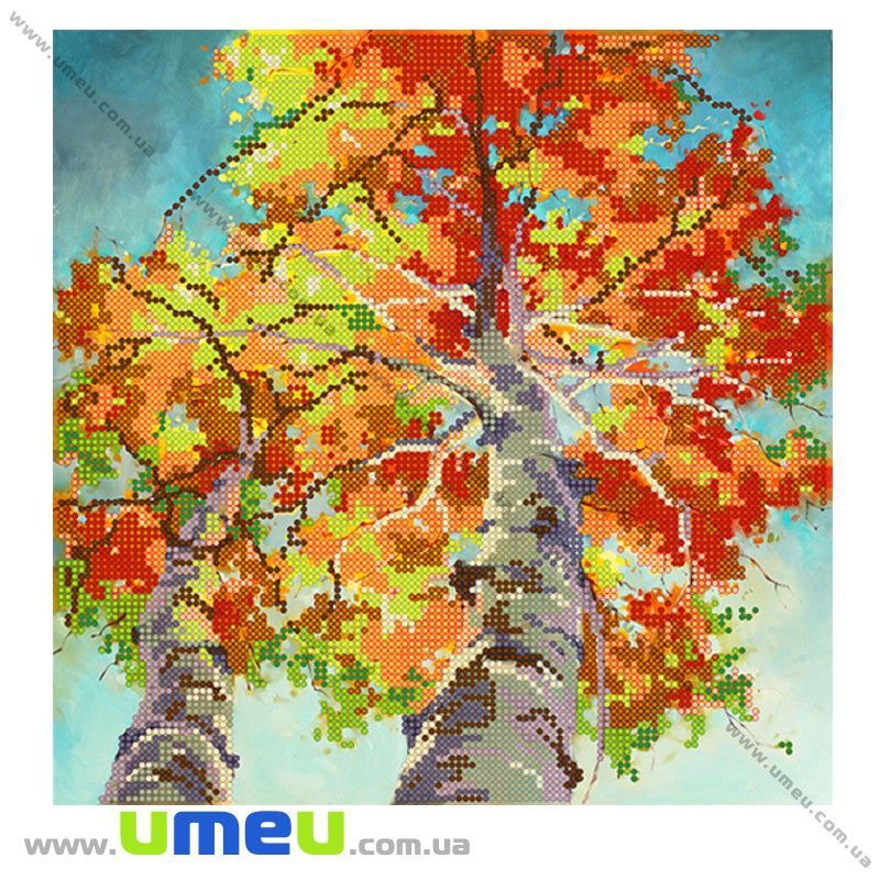 Схема для виш. бісером Point Art, Осінні берези, 25х25 см (SXM-027898)