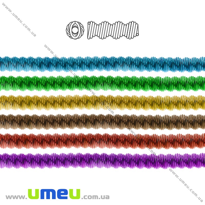 Канітель фігурна зиг-заг 2,5 мм, Золотиста (KNT-054655)