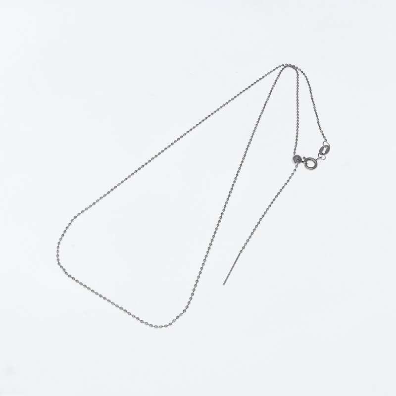 Основа на шию з нерж. ст. з регулюванням довжини, 1,2 мм, Темне срібло, 45 см (STL-055568)