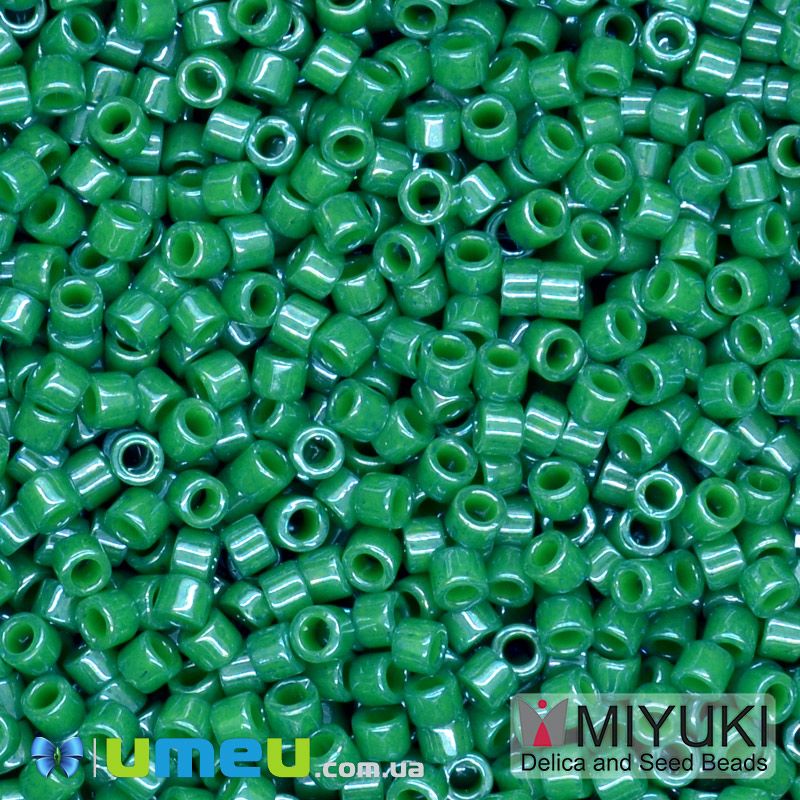 Бісер японський Miyuki Delica 11/0 DB656, Зелений (BIS-045273)
