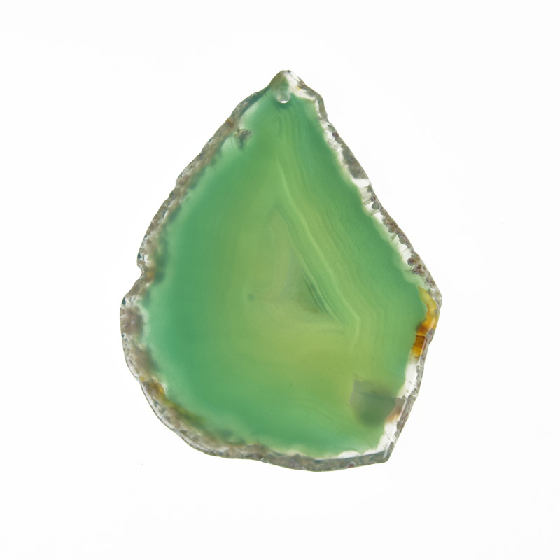 Срез Агата, Зеленый, 68х51 мм (POD-009330)