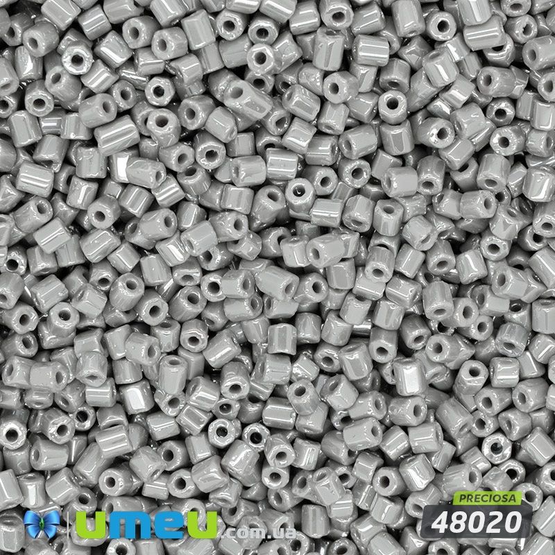 Бісер чеський Рубка 11/0, №48020, Сірий перламутровий (BIS-044048)