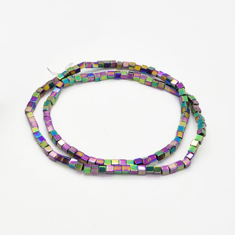 Бусины Гематит, Натур. камень, Кубик, 3х3х3 мм, Ирис (BUS-051755)