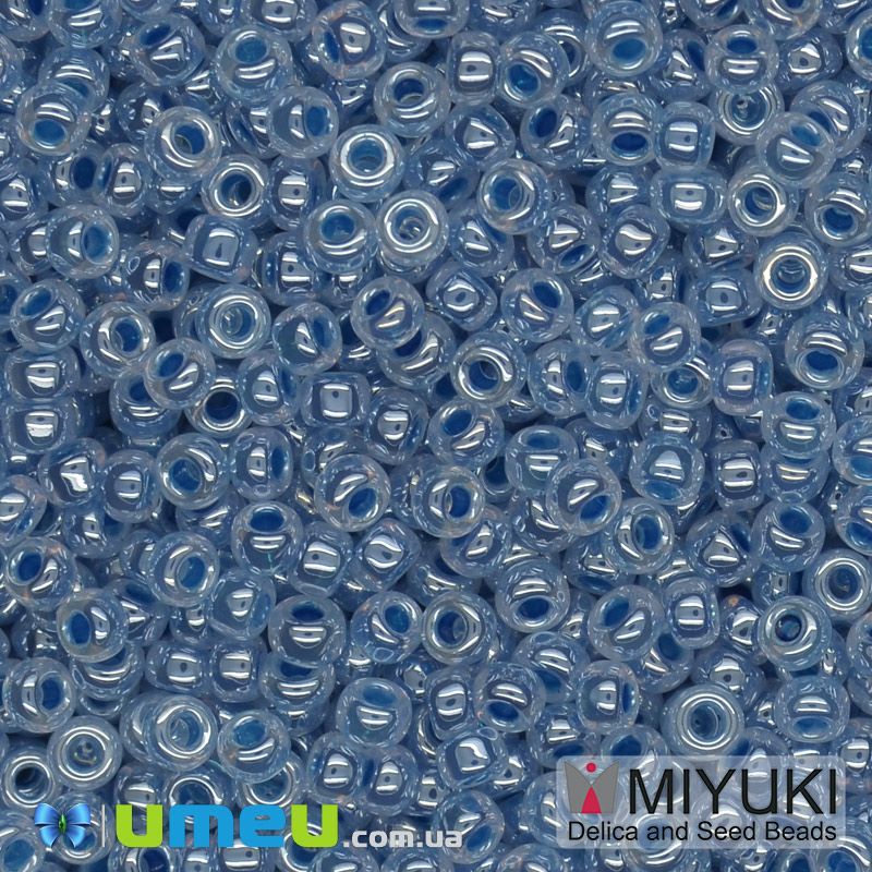 Бісер японський Miyuki круглий RR 11/0 №545, Блакитний (BIS-045643)