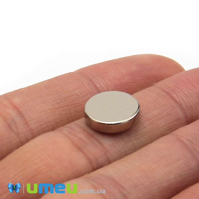 Магніт неодимовий для брошок Круглий, 12х1,7 мм (OSN-039335)