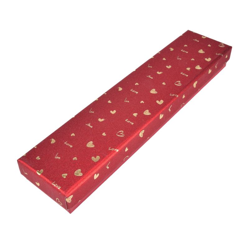 Коробочка Прямоугольная, 20,5х4,5х2,5 см, Красная (UPK-060593)