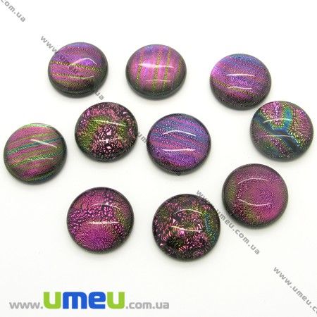 Кабошон діхроічний, 20 мм, Круглий (KAB-003079)