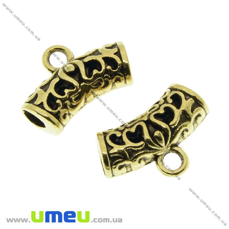 Основа для кулона Бейл, 14х9х5 мм, Античне золото (OSN-029762)