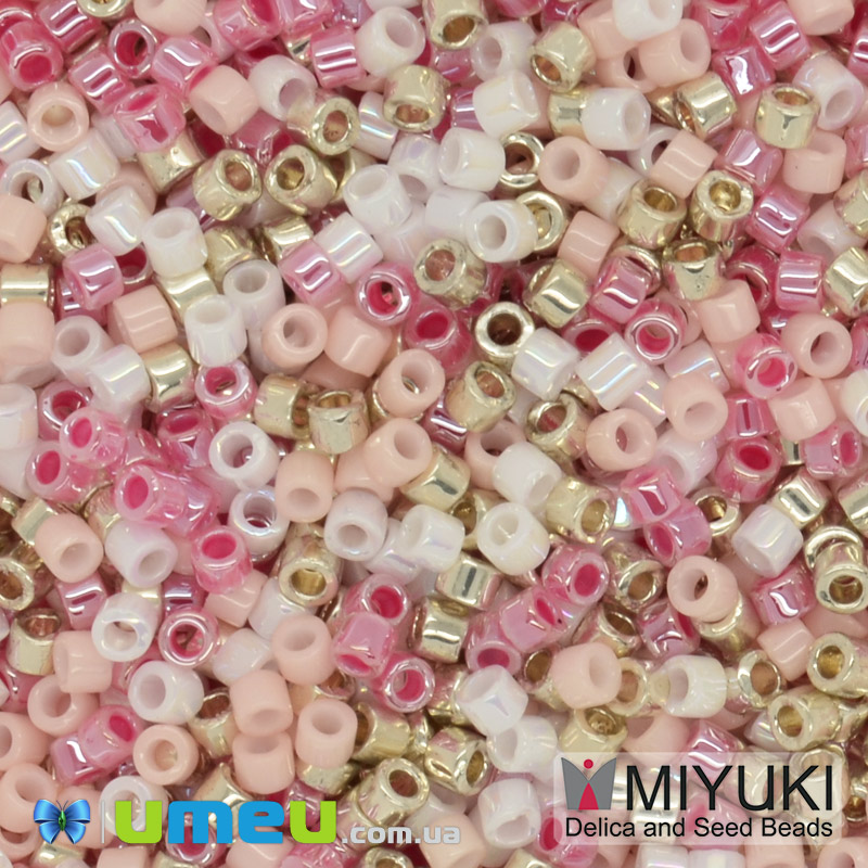 Бісер японський Miyuki Delica 11/0 DBmix47, Різнокольоровий (BIS-045231)