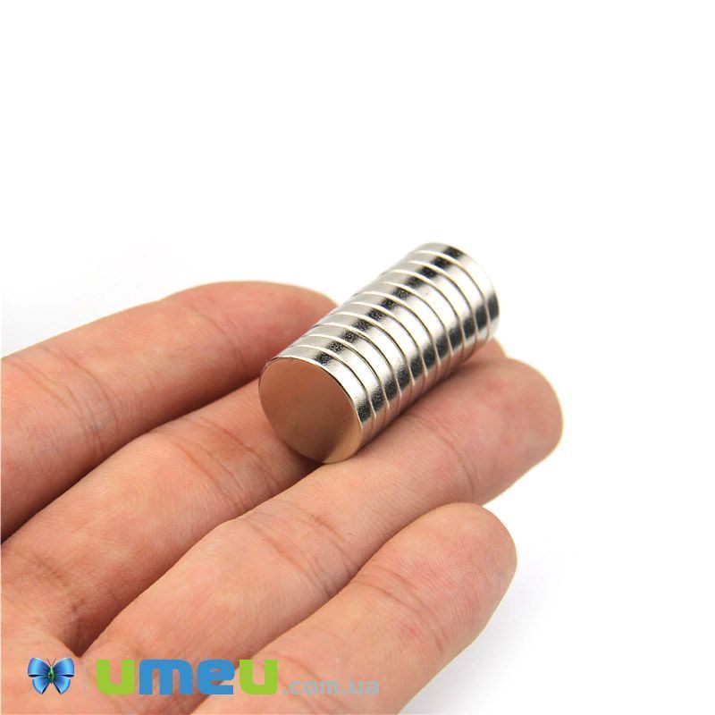 Магніт неодимовий для брошок Круглий, 15х2,7 мм (OSN-040175)