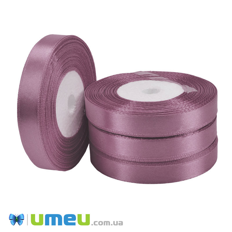 Атласна стрічка, 12 мм, Бузкова (LEN-051036)