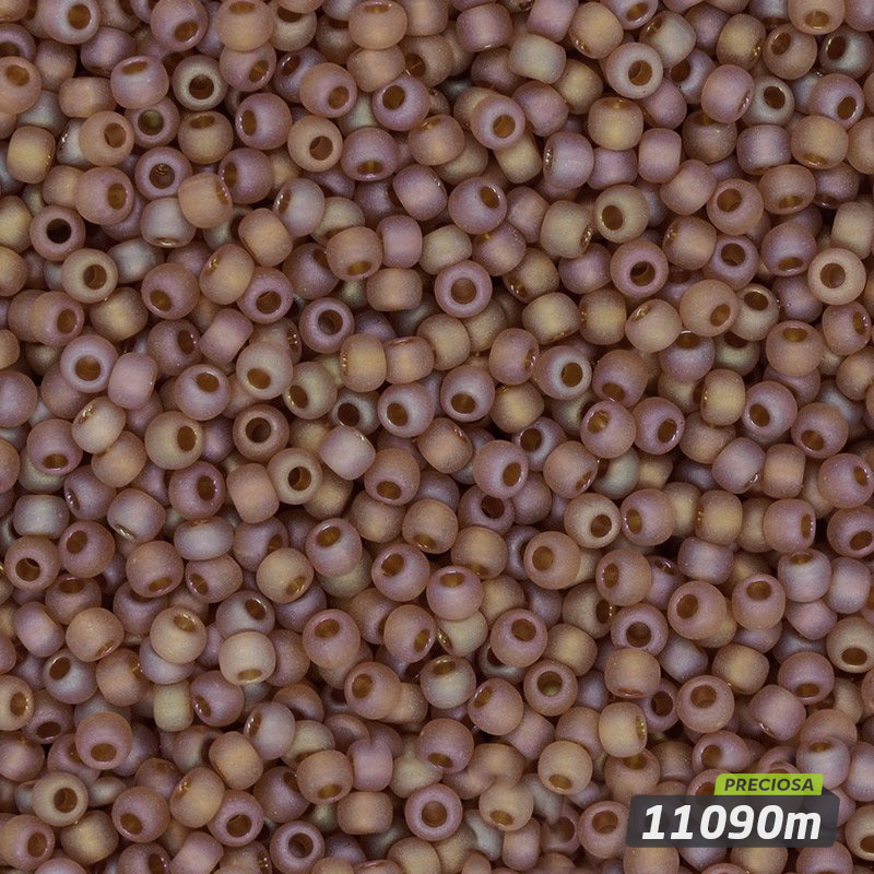 Бісер чеський №745m/11090m, Коричневий, Матовий райдужний, 10/0 (BIS-043876)