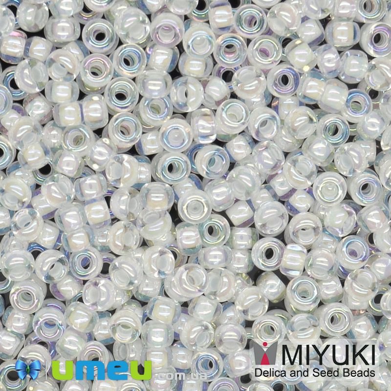 Бісер японський Miyuki круглий RR 11/0 №284, Прозорий АВ (BIS-045608)